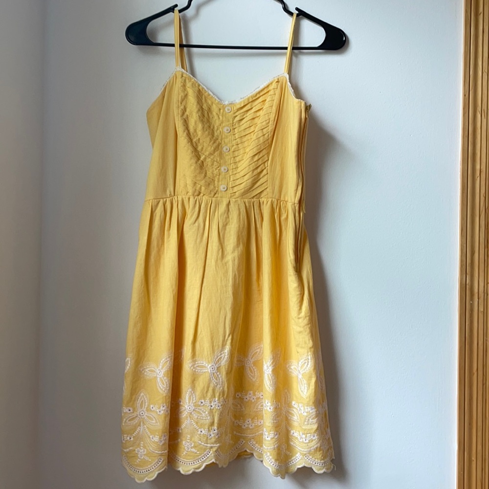 COPY - yellow flower maxi dress size S